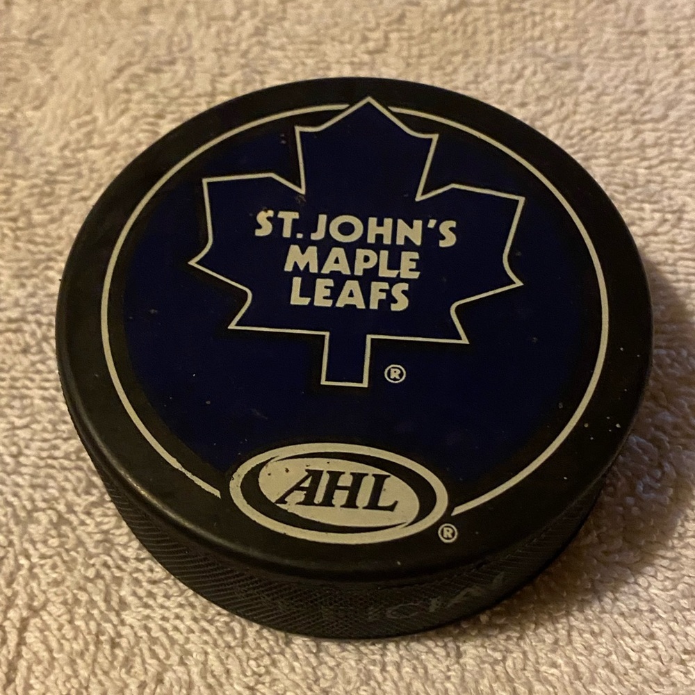 St. John’s Maple Leafs AHL Hockey Puck